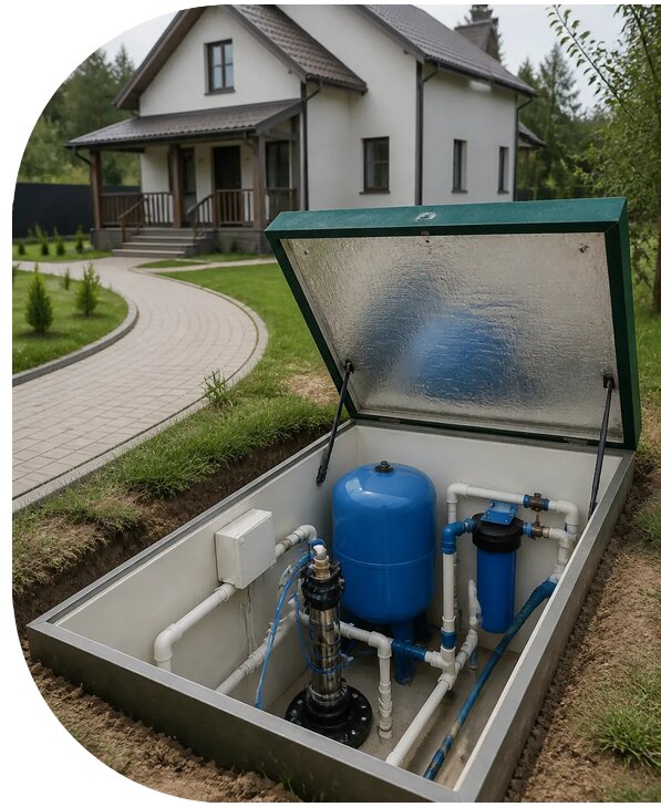 Автономное водоснабжение дома в Россоши от 155535 р. | АПаруса-Рсс