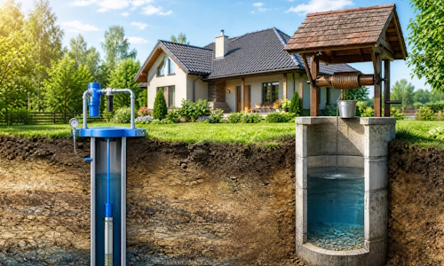 Автономное водоснабжение загородного дома Россошь: скважина или колодец 